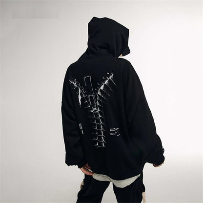 11 BYBB'S DARK Loose Oversized Hoodie Sweatshirt 2021 Autumn Black Pullover Men Harajuku Hoodies Hip Hop Streetwear WB306 - Baddielike