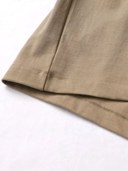 11.29oz 320Grams Heavy Cotton Weight Oversized Loose Men T-shirt Solid Color Drop Shoulder Short Sleeve High Quality - Baddielike