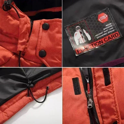  - 20 Degree Winter Parkas Men Down Jacket Male 90% White Duck Down Jacket Hooded Luxury Thick Warm Padded Snow Coat Oversized - Baddielike