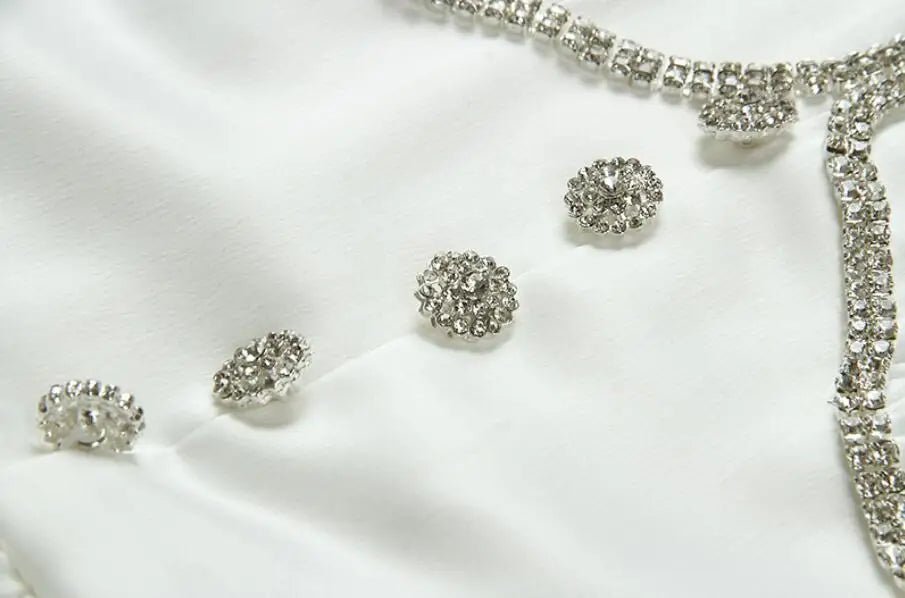 2021 Spring Designer Women Luxury Diamonds Buttons Patchwork Party Dresses High Waist V - neck Elegant Vestido s692 - Baddielike